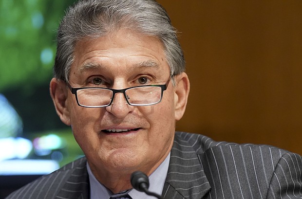 Sen Joe Manchin was urged by President Biden to do what he thought was right -- in essence to vote his conscience on the Covid relief bill. Manchin is pictured here on Capitol Hill January 27, 2021 in Washington, DC.
Credit:	Pool/Getty Images North America/Getty Images