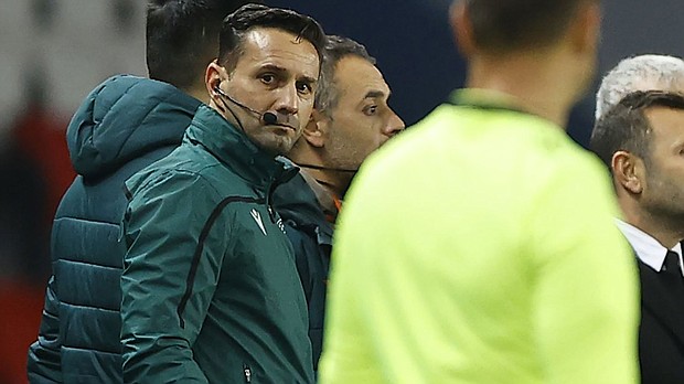 UEFA announced that Romanian fourth official Sebastian Colţescu and assistant referee Octavian Sovre have been cleared of racism and other discriminatory conduct during December 2020 Champions League match between Paris Saint-Germain and Istanbul Basaksehir in Paris.
Credit:	IAN LANGSDON/EPA-EFE/Shutterstock