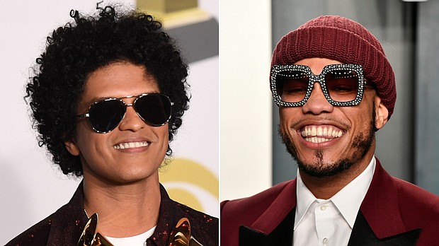Musician Bruno Mars is hoping to return to the spotlight at the Grammys alongside Anderson .Paak to perform as their new collaborative duo Silk Sonic.
Credit:	Getty Images