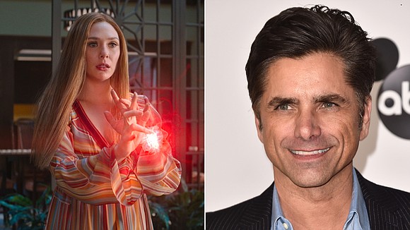 John Stamos posted an adorable tribute to Elizabeth Olsen for the finale of 'WandaVison.'