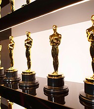 Oscars statuettes are on display backstage during the 92nd Annual Academy Awards at the Dolby Theatre on February 09, 2020 in Hollywood, California.
Credit:	Matt Petit/A.M.P.A.S./Getty Images