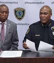 Mayor Sylvester Turner and Chief Troy Finner