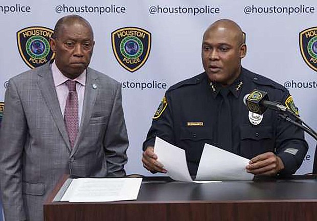Mayor Sylvester Turner and Chief Troy Finner