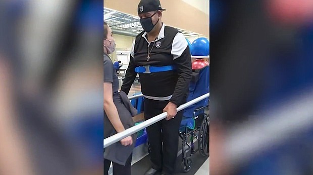 53-year-old Peter Woullard is walking again after spending months in the hospital fighting for his life.
Mandatory Credit:	WDSU