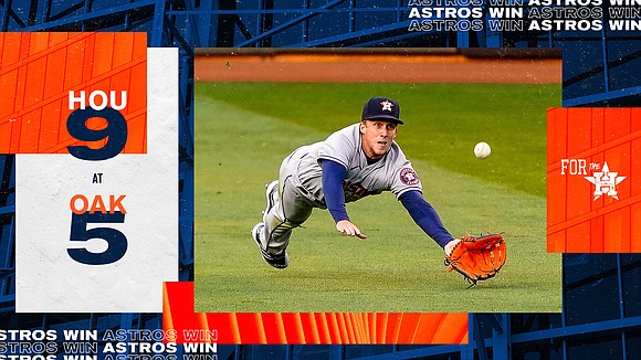 Houston (2-0) scored nine runs on Friday night to defeat Oakland (0-2) by a score of 9-5. The Astros are …