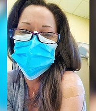 Jessamyn Smyth's symptoms improved after getting a Covid-19 vaccine.
Mandatory Credit:	Courtesy Jessamyn Smyth