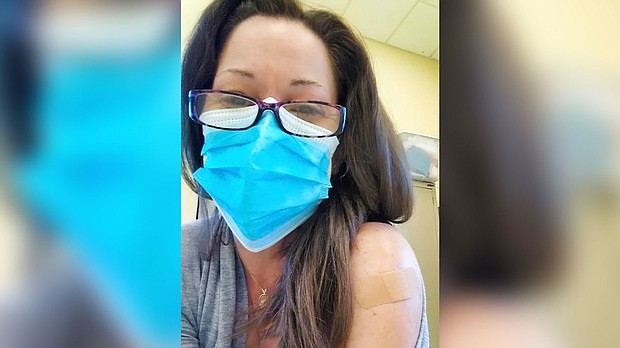 Jessamyn Smyth's symptoms improved after getting a Covid-19 vaccine.
Mandatory Credit:	Courtesy Jessamyn Smyth