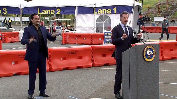 California, the first state to implement a lockdown for the coronavirus pandemic, plans to fully reopen activities and businesses beginning June 15, state officials said Tuesday.
Mandatory Credit:	KGO