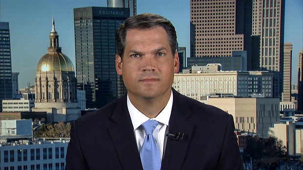 Georgia Lt. Gov. Geoff Duncan said Wednesday that Rudy Giuliani's false claims of election fraud -- which were presented before state lawmakers -- created momentum for a package of voting rights restrictions that recently became state law.
Mandatory Credit:	CNN