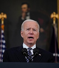 President Joe Biden plans to announce new executive actions on guns on April 8.
Mandatory Credit:	Evan Vucci/AP