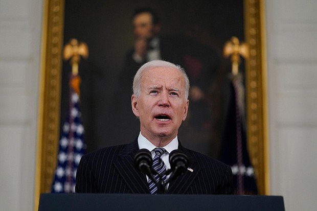 President Joe Biden plans to announce new executive actions on guns on April 8.
Mandatory Credit:	Evan Vucci/AP