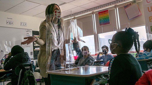 An unprecedented amount of money is flowing to K-12 schools from the federal government and districts are planning to spend it on summer schools, tutoring programs and, in some places, teacher bonuses.
Mandatory Credit: John Moore/Getty Images