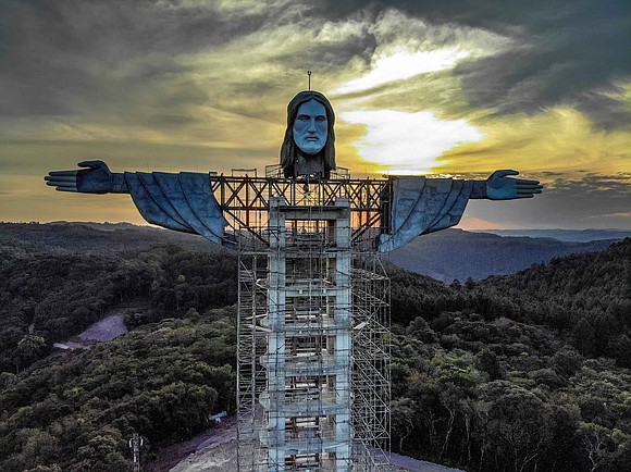 A huge statue of Jesus Christ is under construction in southern Brazil, and it will be even taller than its …