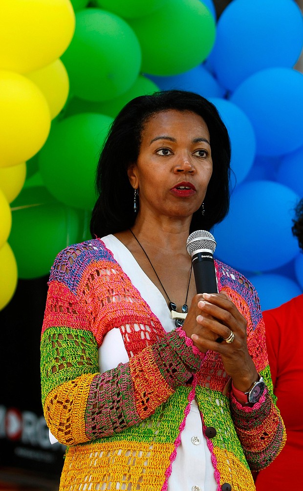 Secretary of State Antony Blinken named retired ambassador Gina Abercrombie-Winstanley as the department's first chief diversity and inclusion officer. Abercrombie-Winstanley is shown during a gay pride parade in Sliema, outside Valletta, June 30, 2012.
Mandatory Credit:	Darrin Zammit Lupi/Reuters