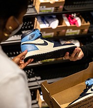 Nike is now reselling returned shoes at a discout in a few of its stores.
Mandatory Credit:	Nike