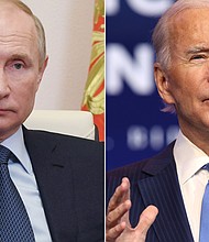 President Joe Biden spoke with Russian President Vladimir Putin on April 13 and proposed a meeting in a third country in the coming months as tensions between Russia and Ukraine rise in eastern Europe.
Mandatory Credit:	Getty Images