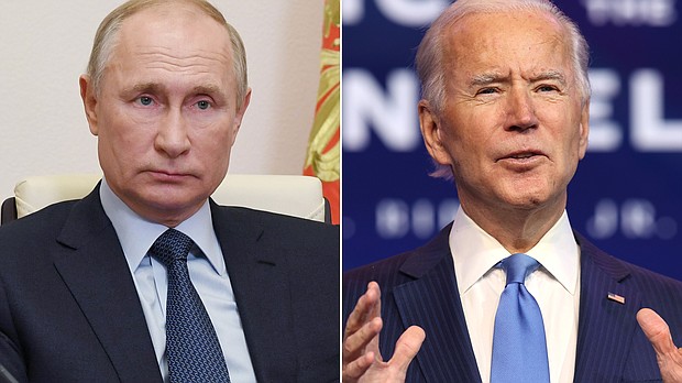 President Joe Biden spoke with Russian President Vladimir Putin on April 13 and proposed a meeting in a third country in the coming months as tensions between Russia and Ukraine rise in eastern Europe.
Mandatory Credit:	Getty Images