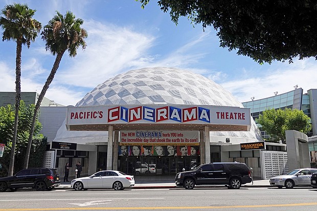 Pacific Theatres and ArcLight cinemas, home to the iconic Cinerama Dome in Hollywood, said on April 12 it will shut 300 screens across California.
Mandatory Credit:	Kilmer Media/Shutterstock