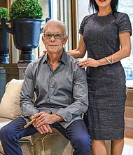 DePaul alumnus George L. Ruff and his wife, Tanya S. Ruff, have made gifts to the university totaling $21 million to support scholarships and DePaul’s Institute of Global Homelessness. Image by Tom Evans courtesy of George and Tanya Ruff
