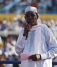 Chad's long-serving President Idriss Deby has died from injuries suffered on the frontline, an African diplomatic source told CNN on April 20.
Mandatory Credit:	MARCO LONGARI/AFP/Getty Images