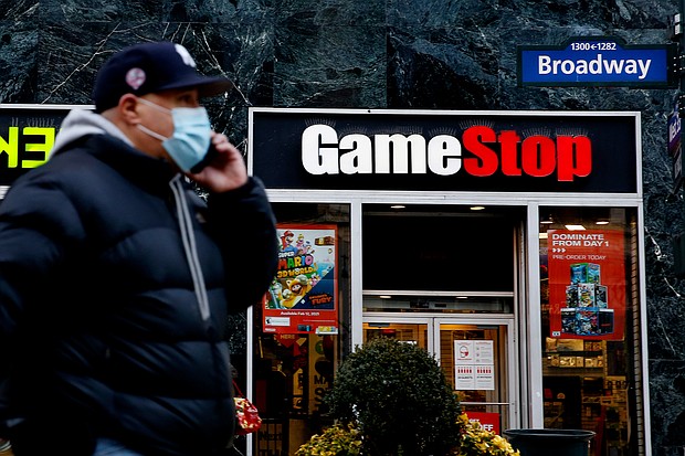 Shares of GameStop soared about 10% in early trading April 27 on the news of the stock sale.
Mandatory Credit:	 John Smith/VIEWpress/Getty Images
