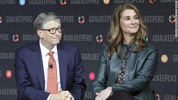 Bill and Melinda Gates are ending their marriage after 27 years. The pair are shown here at an event at the Lincoln Center on September 26, 2018, in New York.
Mandatory Credit:	Ludovic Marin/AFP/Getty Images