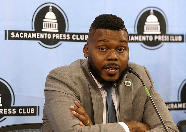 In a push to galvanize young Democrats to run for office, a political action committee focused on electing young, down-ballot candidates in swing districts announced May 3 a national campaign to support 50 millennial and Gen Z candidates under the age of 45 ahead of the 2022 midterm elections. Michael Tubbs is a part of the group's leadership council.
Mandatory Credit:	Rich Pedroncelli/AP