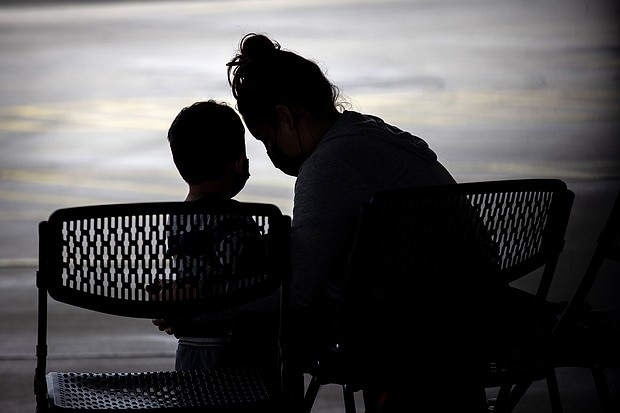 Four migrant families separated at the US-Mexico border under the Trump administration will be reunited this week, the Department of Homeland Security announced May 3, marking the first reunifications under President Joe Biden.
Mandatory Credit:	John Moore/Getty Images