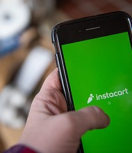 The Instacart logo on a smartphone arranged in Hastings-on-Hudson, New York, U.S., on January 4.
Mandatory Credit:	Tiffany Hagler-Geard/Bloomberg/Getty Images