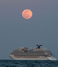Two Carnival cruise ships are returning to the Port of Galveston in Texas on May 2.
Mandatory Credit:	Chandan Khanna/AFP/Getty Images
