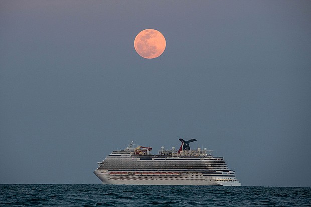Two Carnival cruise ships are returning to the Port of Galveston in Texas on May 2.
Mandatory Credit:	Chandan Khanna/AFP/Getty Images