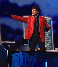 The Weeknd says he won't sumbit his work for Grammys consideration.
Mandatory Credit:	Mike Ehrmann/Getty Images