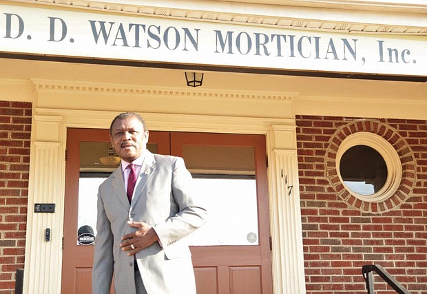 D.D. Watson Jr. of D.D. Watson Mortician Inc. in Louisa County.