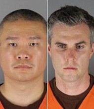 A federal grand jury has indicted four former Minneapolis police officers in connection with the death of George Floyd, alleging the officers violated Floyd's constitutional rights.
Mandatory Credit:	MN Dept of Corrections/Hennepin County Sheriff's Office