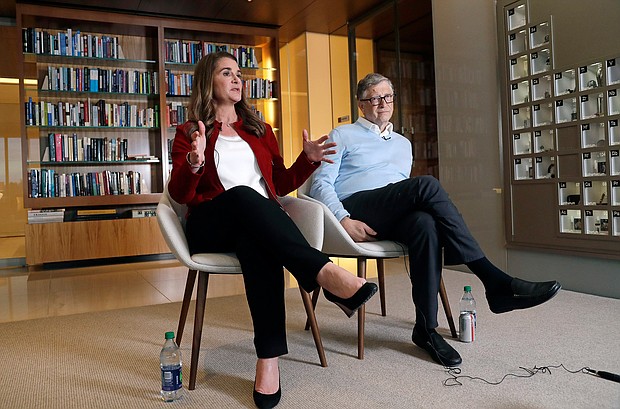 Bill and Melinda Gates have been in the process of getting divorced for two years, according to The Wall Street Journal.
Mandatory Credit:	Elaine Thompson/AP/FILE