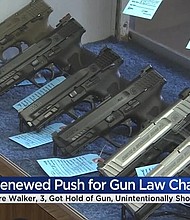 City leaders expressed frustration over the ongoing gun violence as well as preventable nature of the death of a three-year-old boy who accidentally shot himself with a gun over the weekend.
Mandatory Credit:	WDJT