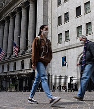 US stocks tumbled out of the gate Tuesday as investors grow increasingly concerned about raw material price spikes, shortages and inflation.
Mandatory Credit:	Angela Weiss/AFP/Getty Images