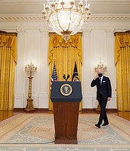 President Joe Biden will receive a regular physical exam later this year, the White House said Tuesday, setting a timeline for when the oldest first-term president in US history might provide more information about his health.
Mandatory Credit:	Patrick Semansky/AP