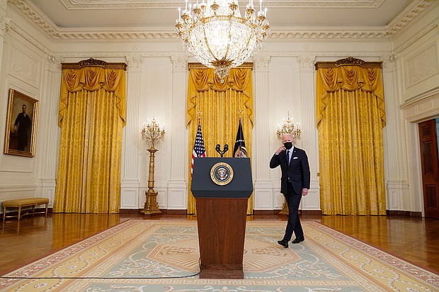President Joe Biden will receive a regular physical exam later this year, the White House said Tuesday, setting a timeline for when the oldest first-term president in US history might provide more information about his health.
Mandatory Credit:	Patrick Semansky/AP