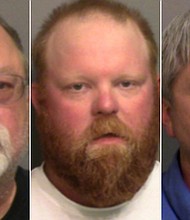 Father and son Gregory and Travis McMichael and William Bryan have been charged with murder in a state trial as well as federal hate crimes charges.
Mandatory Credit:	Glynn County Sheriff's Office