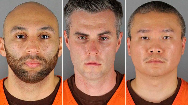 The state trial for the three former Minneapolis Police officers accused of aiding and abetting the murder of George Floyd has been postponed until March 7, 2022, so that a federal trial on civil rights charges can take place first, Hennepin County Judge Peter Cahill announced in a May 13 hearing, according to a pool reporter in court.
Mandatory Credit:	Hennepin County Sherriff's office