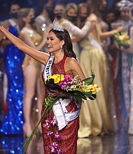 Miss Mexico Andrea Meza is crowned Miss Universe onstage at the Seminole Hard Rock Hotel and Casino on May 16 in Hollywood, Florida.
Mandatory Credit:	Rodrigo Varela/Getty Images