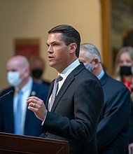 Georgia Lt. Gov. Geoff Duncan -- a Republican who has been critical of former President Donald Trump's false claims of fraud in the state's election -- announced May 17 he will not seek reelection in 2022.
Mandatory Credit:	Alyssa Pointer/Atlanta Journal-Constitution/AP/FILE