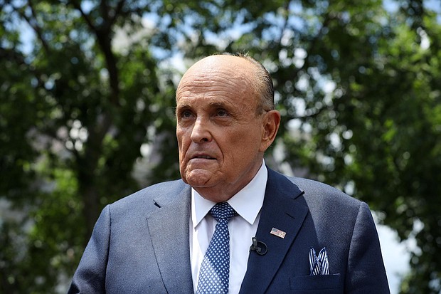Caption: Attorneys for Rudy Giuliani argued in a letter to the court unsealed May 17 that federal authorities' review of material seized from a covert search of his iCloud account in 2019 was illegal and suggested the search warrants executed late last month on his Manhattan home and office were the "fruit of this poisoned tree."
Mandatory Credit: Chip Somodevilla/Getty Images