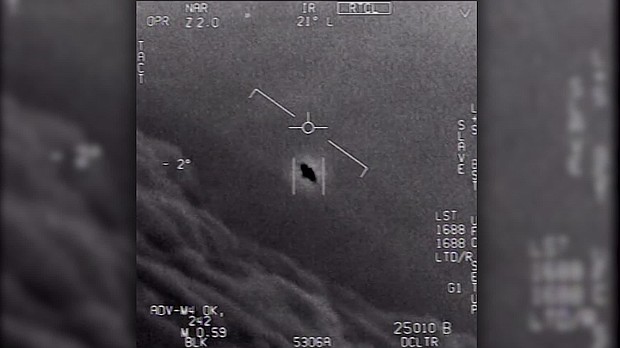 For years, the US government largely ignored reports of mysterious flying objects seen moving through restricted military airspace but it is now slowly beginning to acknowledge that UFOs, which the Pentagon refers to as unidentified aerial phenomena, are real.
Mandatory Credit:	Department of Defense
