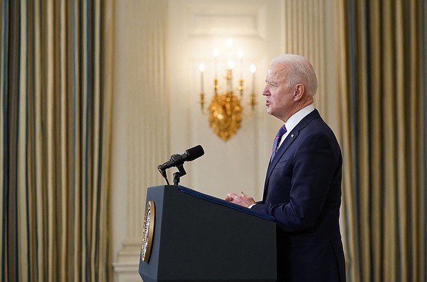 A labor shortage is one of the persistent headwinds facing President Joe Biden as he builds support for his economic agenda to invest trillions of dollars in new federal spending to move the country from relief to recovery.
Mandatory Credit:	MANDEL NGAN/AFP/Getty Images