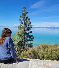 Admiring the East Shore Trail