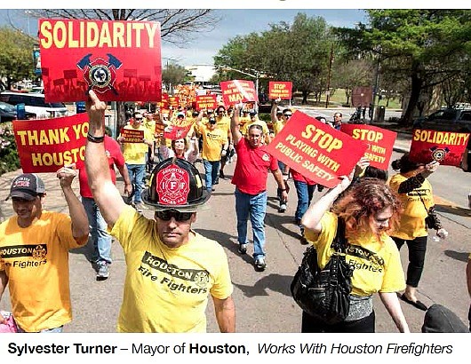 This Mayor Sylvester Turner today proposed increasing the salaries of Houston firefighters by 18 percent over three years. The pay …
