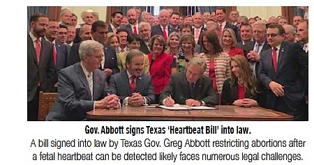 Texas Gov. Greg Abbott on Wednesday signed into law a so-called "heartbeat ban" abortion bill -- barring most abortions at …