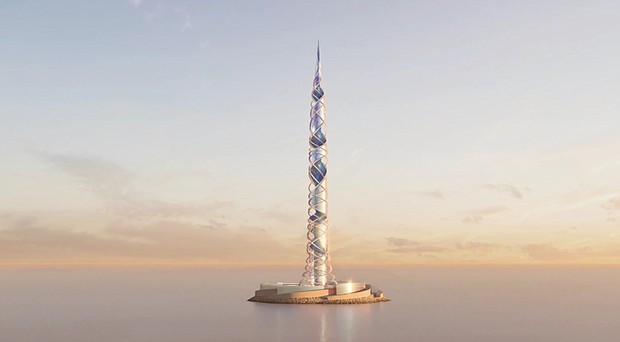 A Scottish architecture firm has released plans for the second-tallest skyscraper in the world to be built in St. Petersburg, Russia.
Mandatory Credit:	Courtesy Kettle Collective